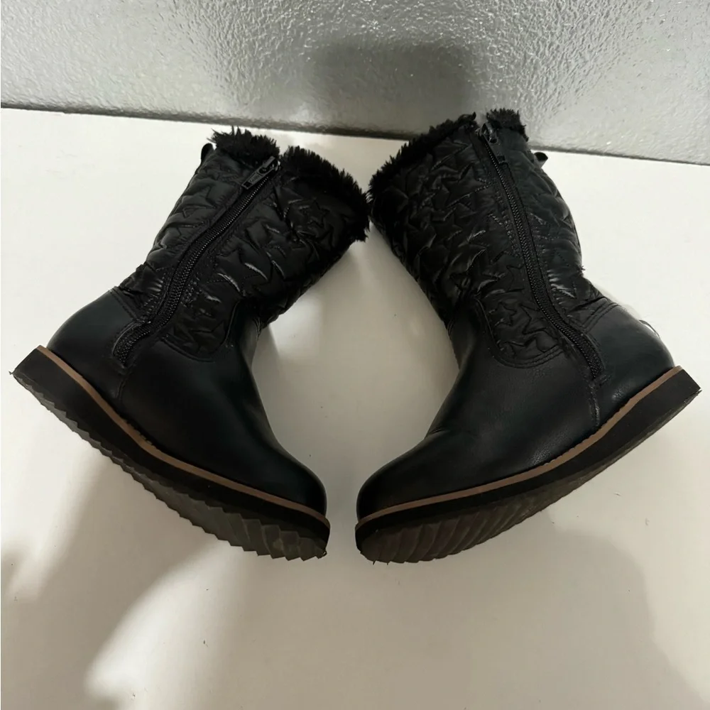 H&M Girls Black fashion winter boots size 9